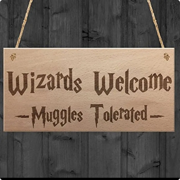 5/25 Brand new Harry Potter Themed wall sign Wooden hanging home decor - Picture 2 of 7